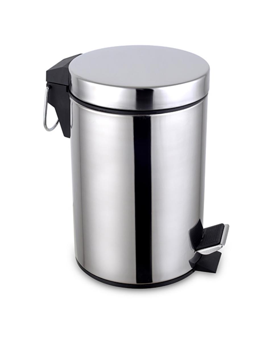 Poubelle à pédale - 20 Litres - Inox - G-Line