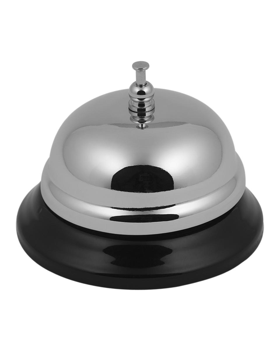 Cloche de réception - Ø9 CM - Chrome / Noir - G-Line