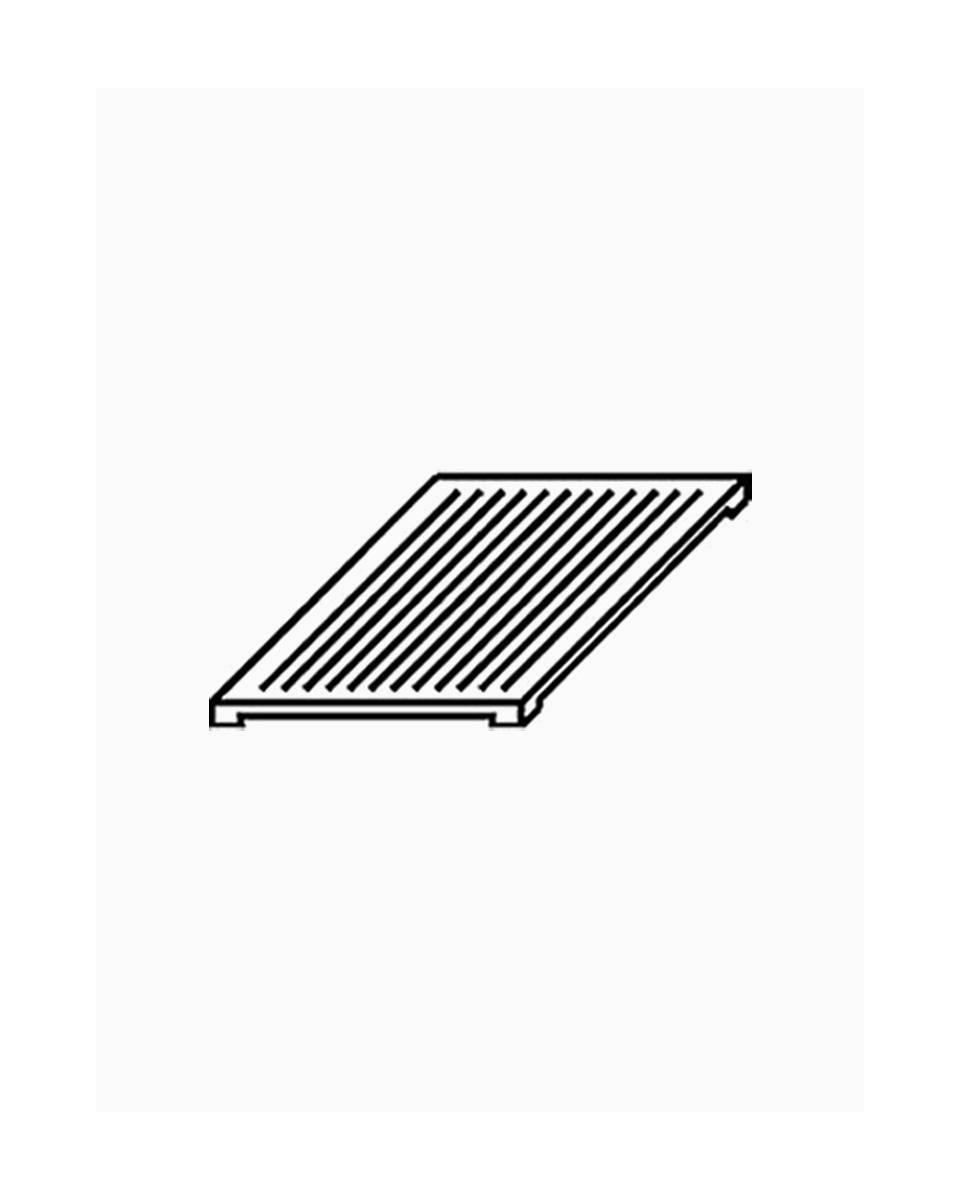Réchaud gaz plaque gril - Ligne 650 - 2 feux - Nervuré - Diamant - A65/PB2F