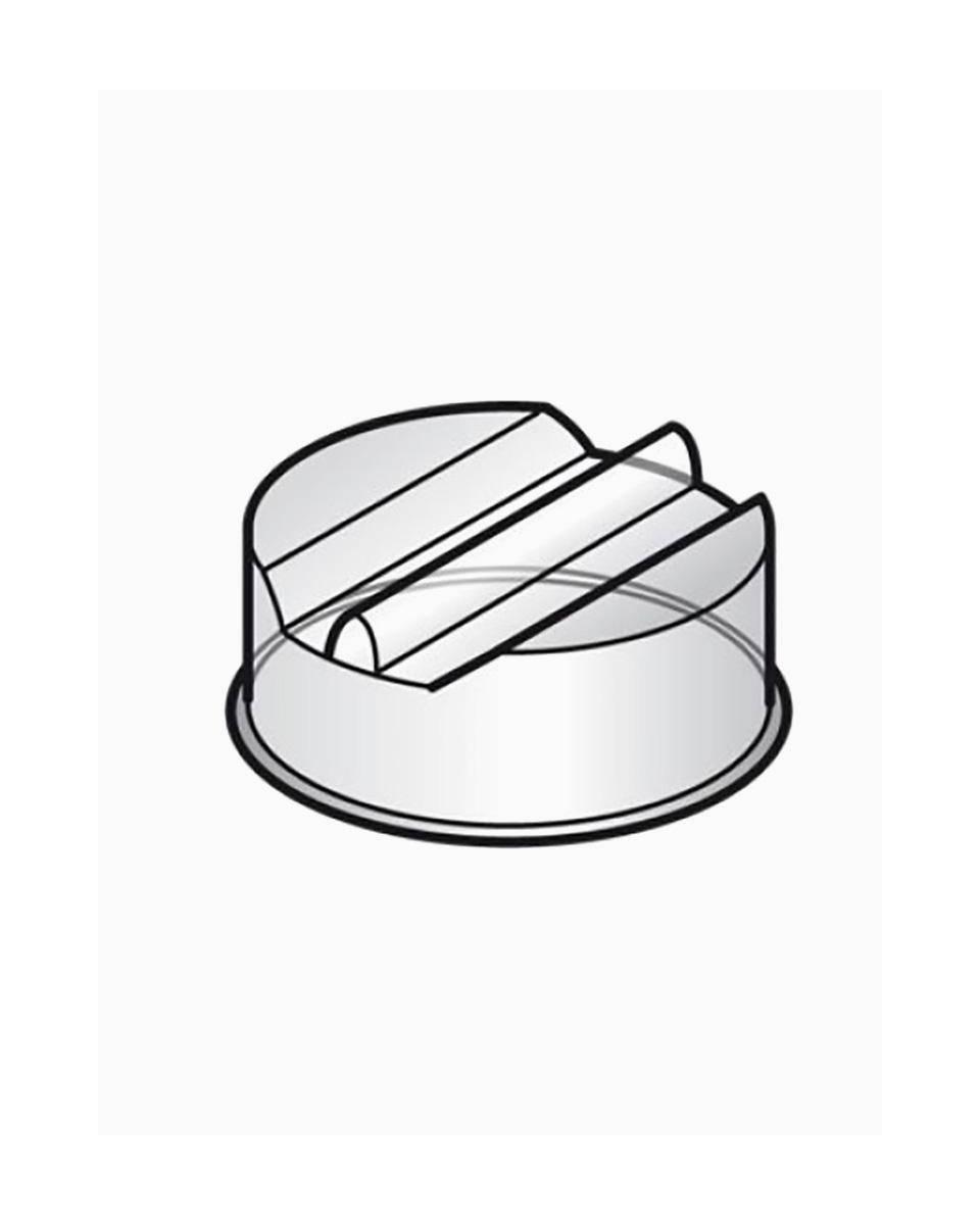 Plaque de recouvrement inférieure - Ø26 CM - Polycarbonate - Diamant - DPA/CS26