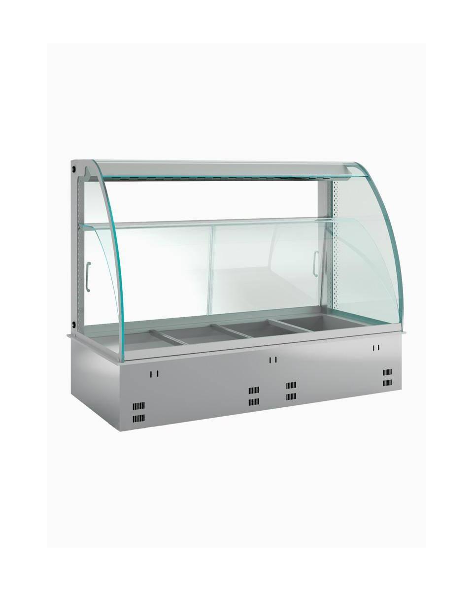 Vitrine chauffante - Ventilée - Avec humidificateur - 4 x 1/1 GN - Diamant - DPA/CVV15