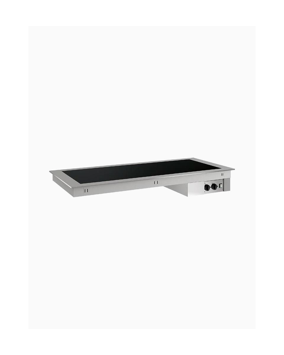 Elément pour plaque de cuisson vitrocéramique - 3 x 1/1 GN - Inox - Diamant - DPA/PVV12
