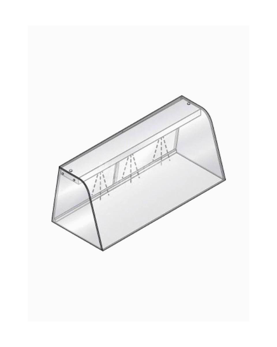 Vitrine - 144 x 68,4 x 46 CM - Avec élément lumineux - Fermée - Portes coulissantes - Diamant - DPA/SC15