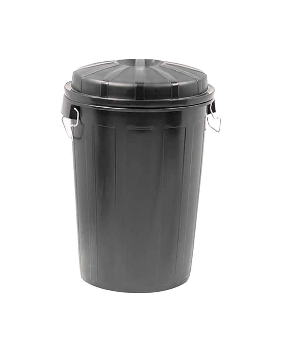 Poubelle - H 73 CM - 3 614 KG - Ø49,5 CM - Noir - 95 Litre - Denox - 600052