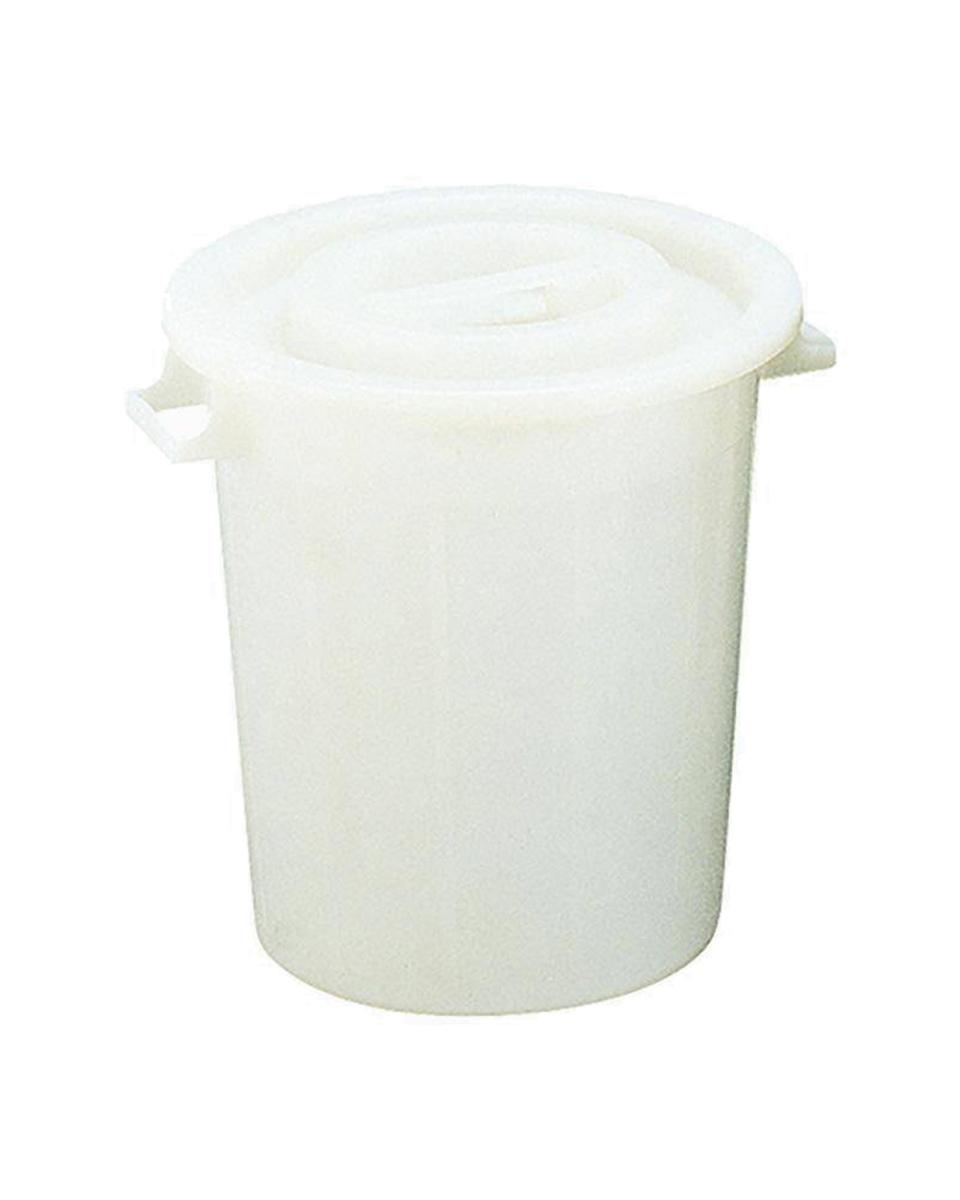 Conteneur alimentaire - H 75 CM - 10 KG - Ø54 CM - polyéthylène - Blanc - 120 Litre - Standard - 956003