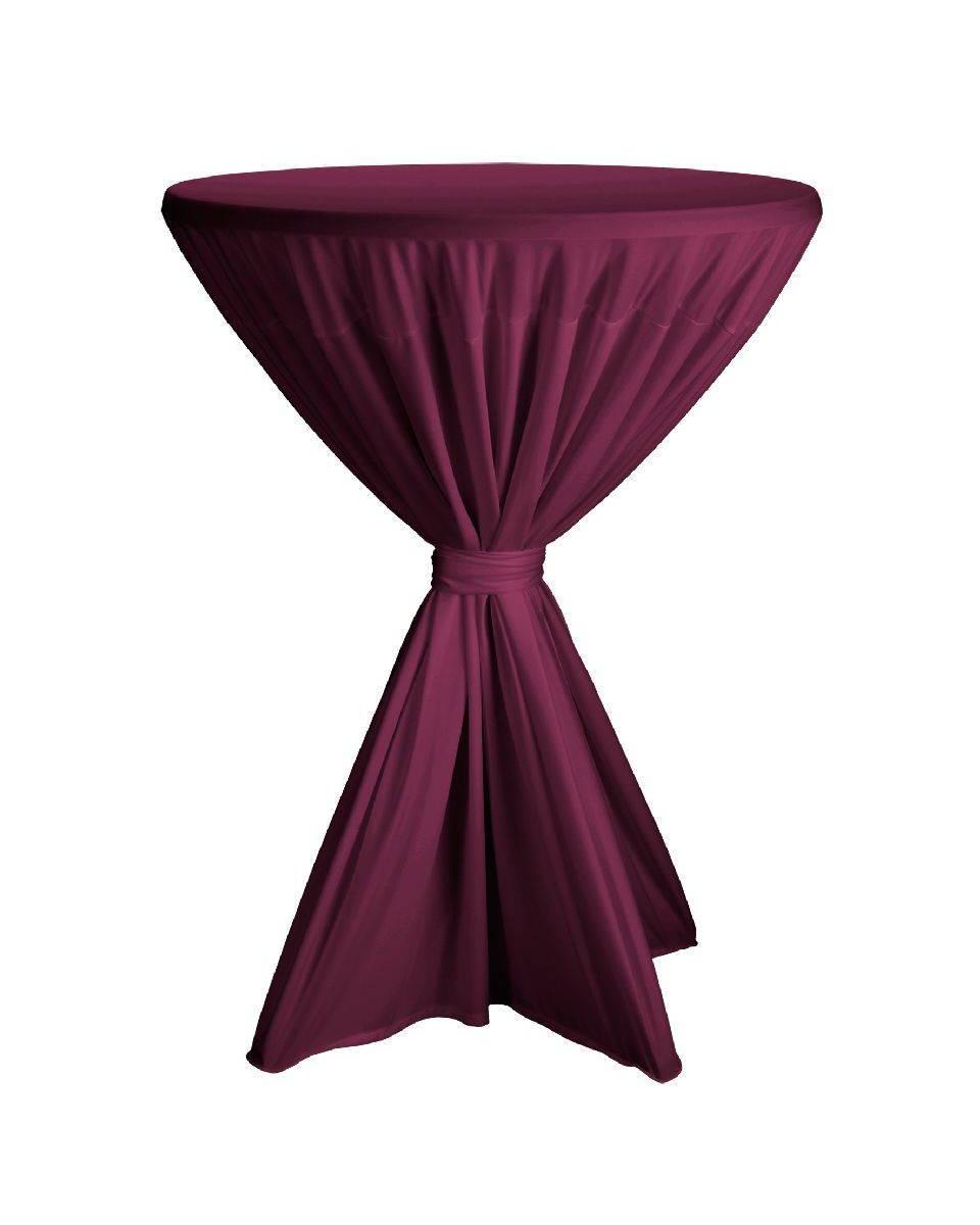 Nappe de table haute - Fiesta - Bordeaux - Ø80-90 CM - Dena - 140131