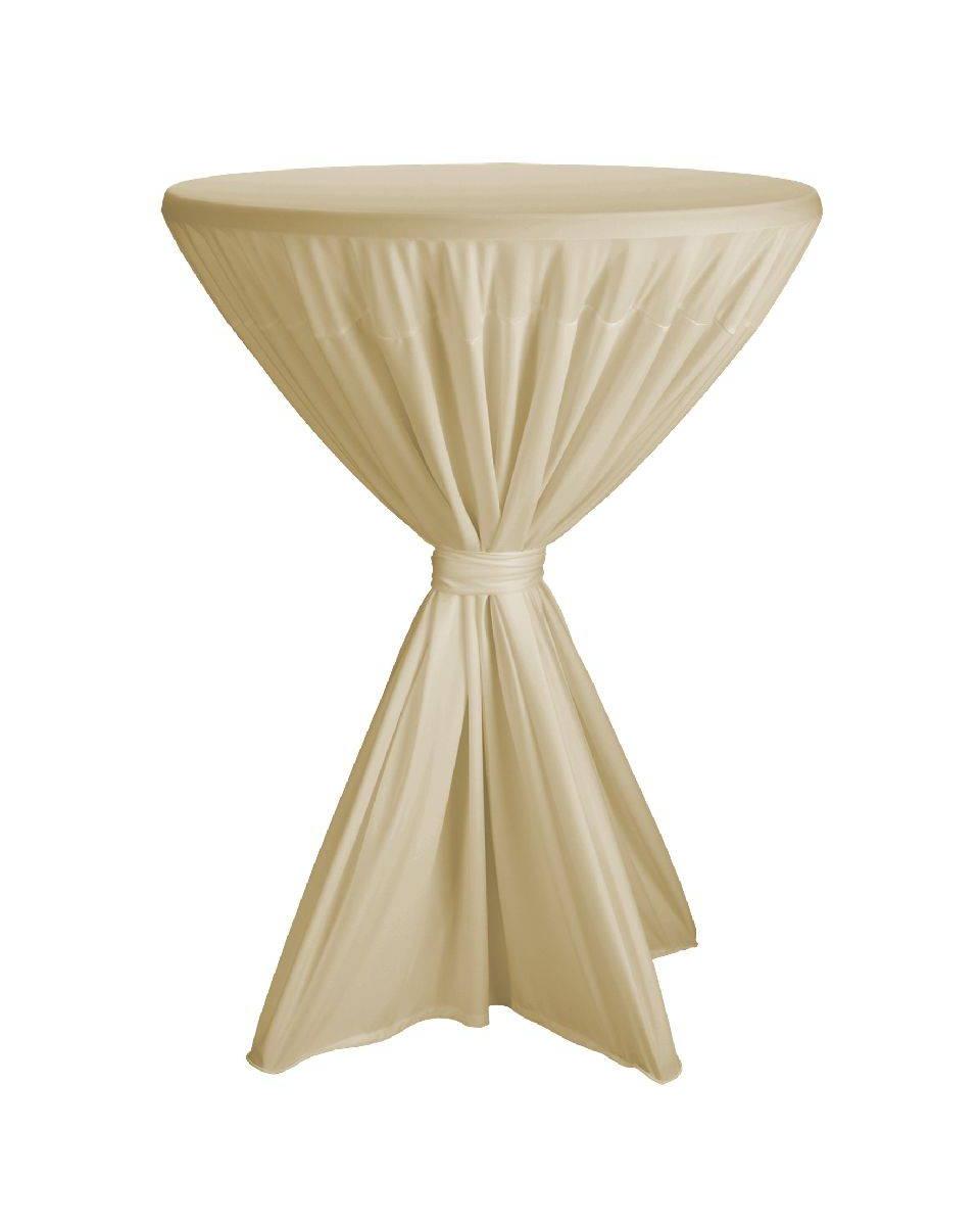 Nappe de table bar - Fiesta - Champagne - Ø80-90 CM - Dena - 140505