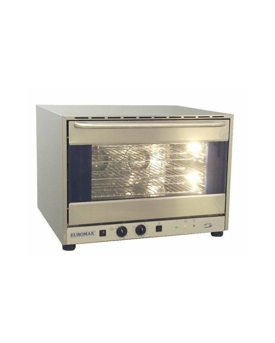 Four à convection Turbo - Injection d'humidité - Boulangerie 60x40 CM - 4 Grilles - Euromax - 10909BLH