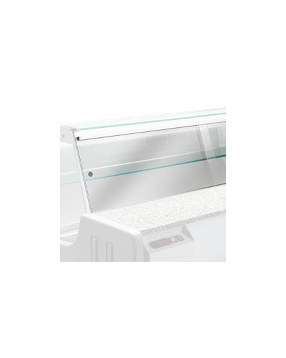 Couverture de nuit pour. Comptoir réfrigéré / Vitrine réfrigérée - 100 CM - Ultimo - Noir - Eclairage LED - G-Line
