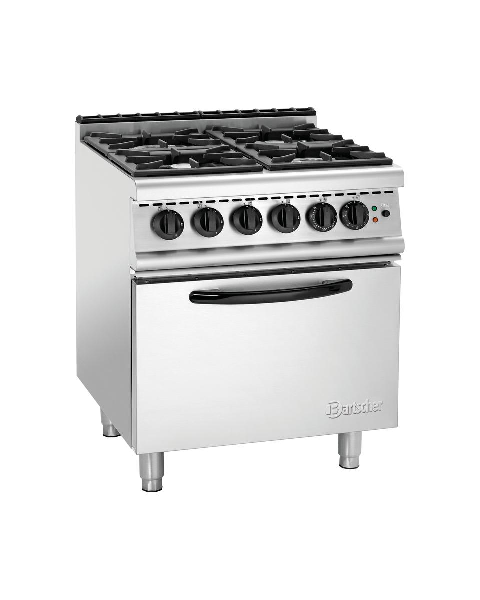 Cuisinière à gaz - Four électrique - 4 feux - Bartscher - 2819991
