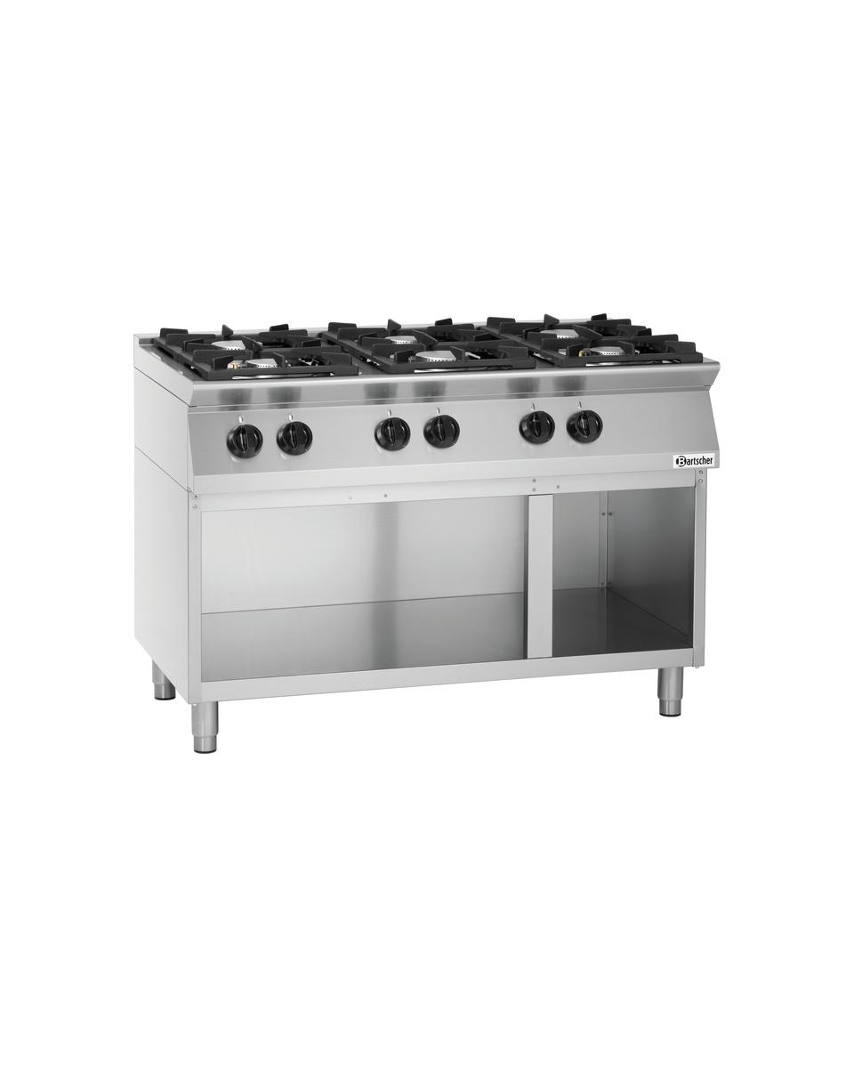 Cuisinière à gaz - 6 feux - Bartscher - 1582101