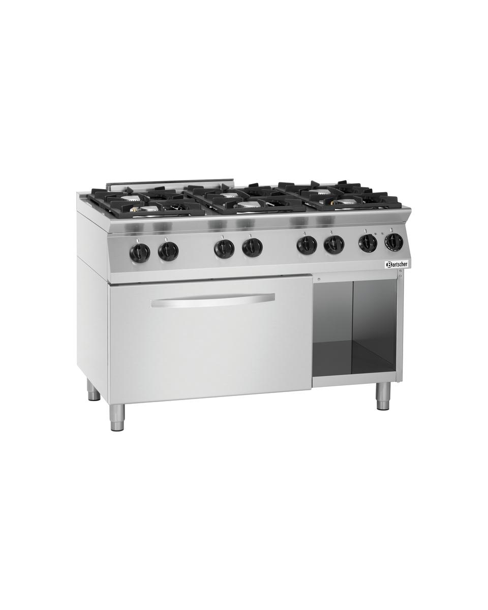Cuisinière à gaz - Four électrique - 6 feux - Bartscher - 1582201