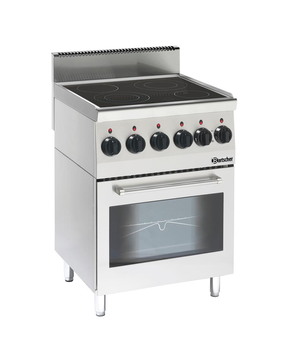 Cuisinière - 4 Foyers - Avec Four - Céramique - Bartscher - 132870