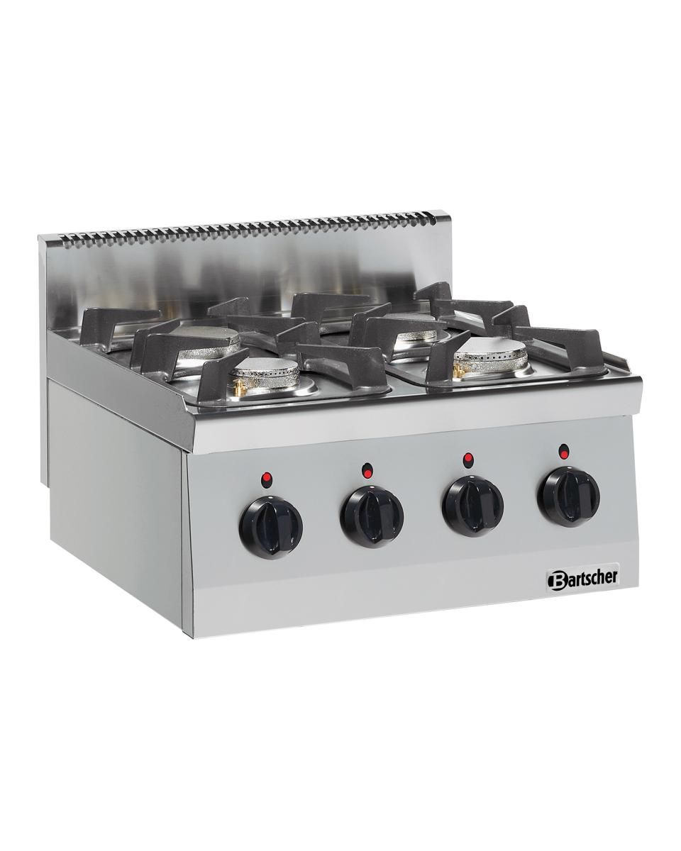 Cuisinière à gaz - 4 feux - Bartscher - 1317463