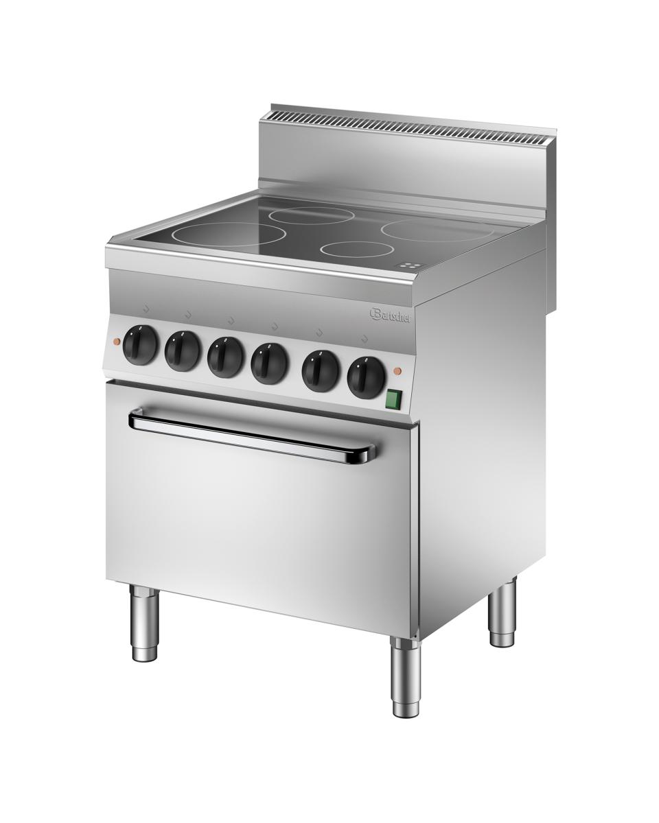 Cuisinière - 4 Foyers - Céramique - Bartscher - 115059
