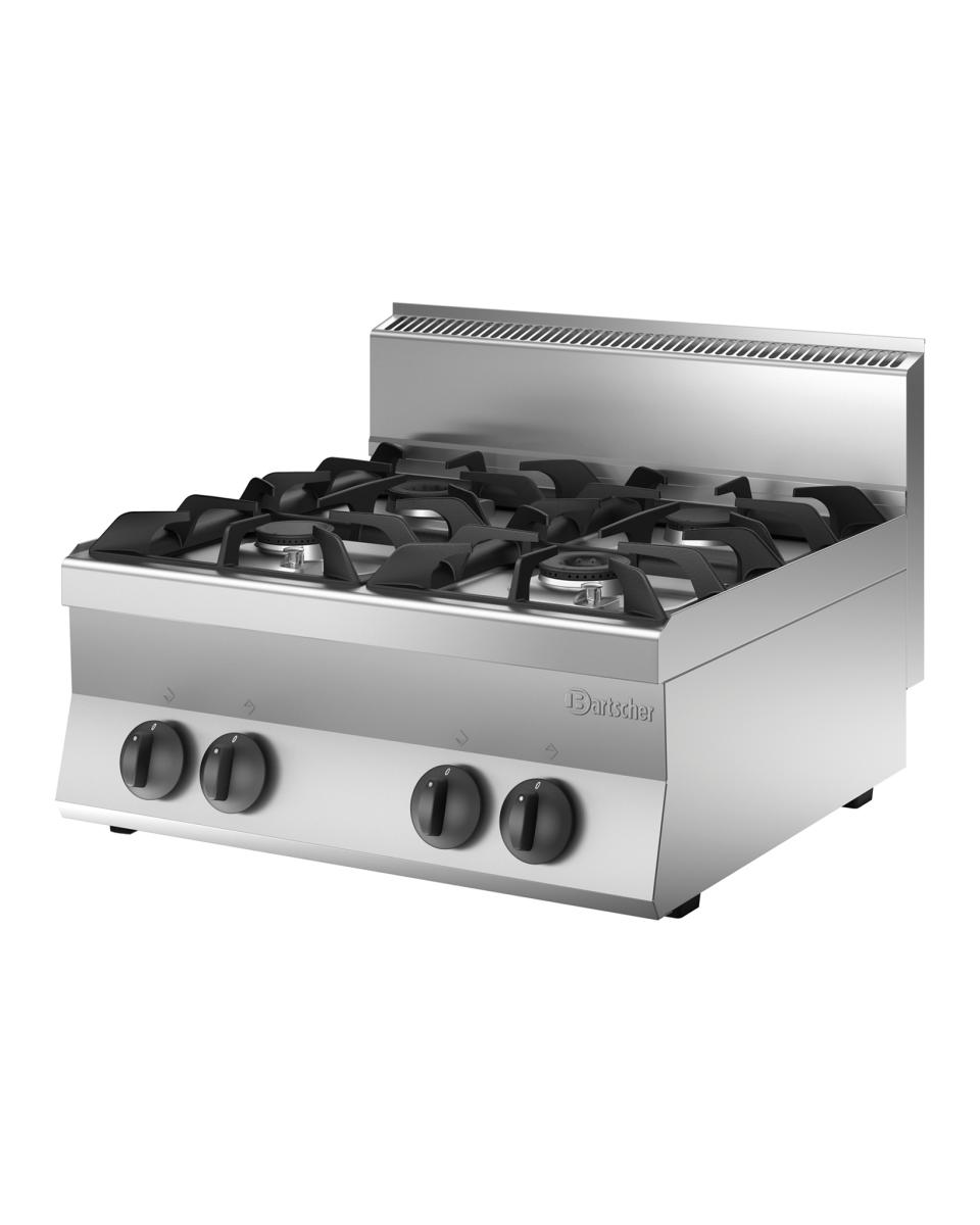 Cuisinière à gaz - 4 feux - Bartscher - 1151033