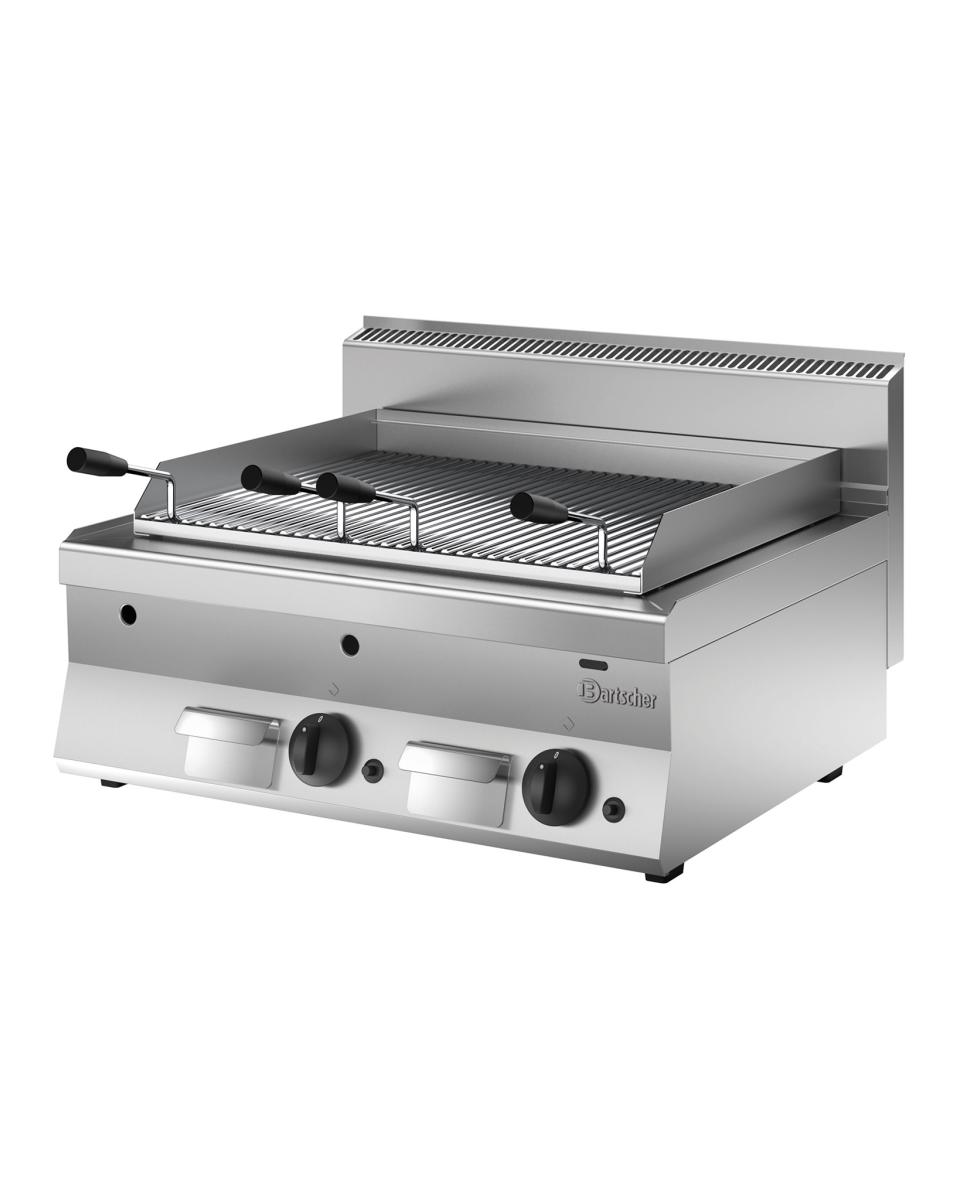 Gril à lave - Gaz - 2 Zones - 14 kW - Bartscher - 1151593