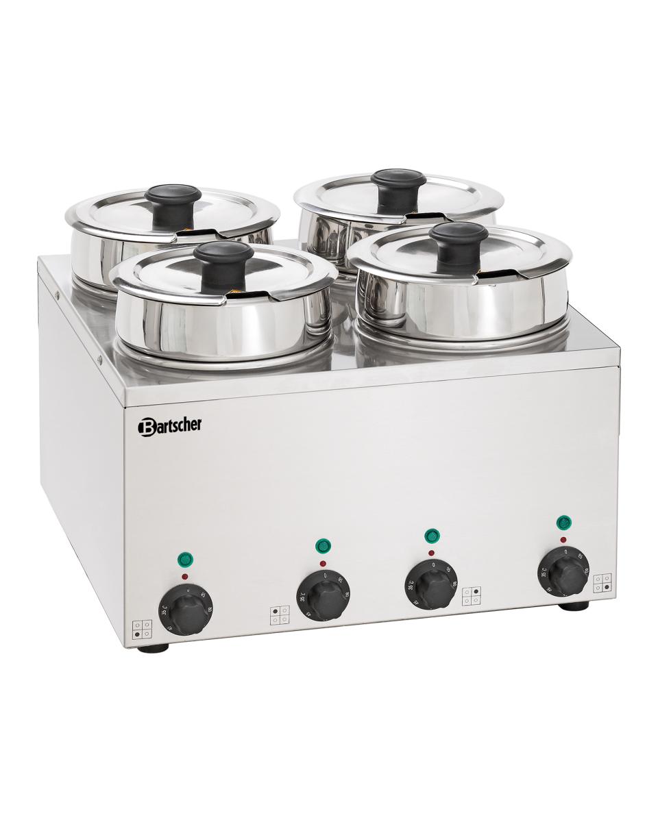 Bain-Marie - Rond - 4 x 3,5 litres - Bartscher - 608035