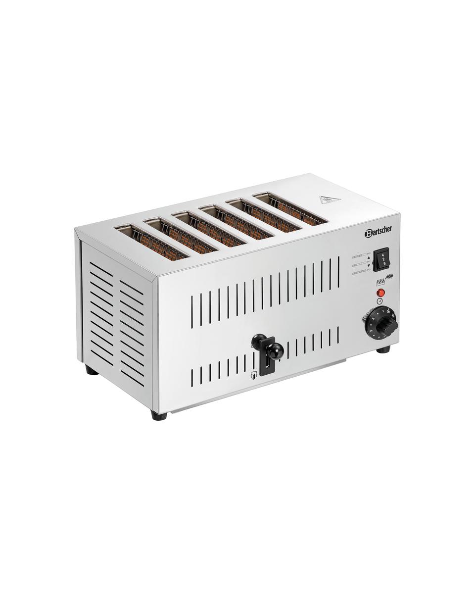 Grille-pain - 6 fentes - Inox - Bartscher - 100197
