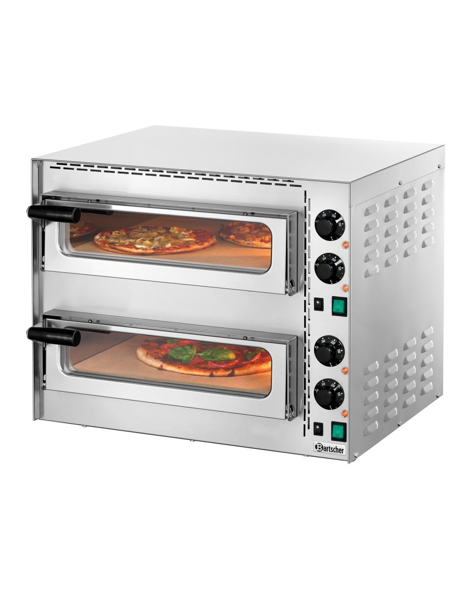 Four à pizza - 2 x Ø35 CM - H 47,5 x 57 x 55 - Bartscher - 203535