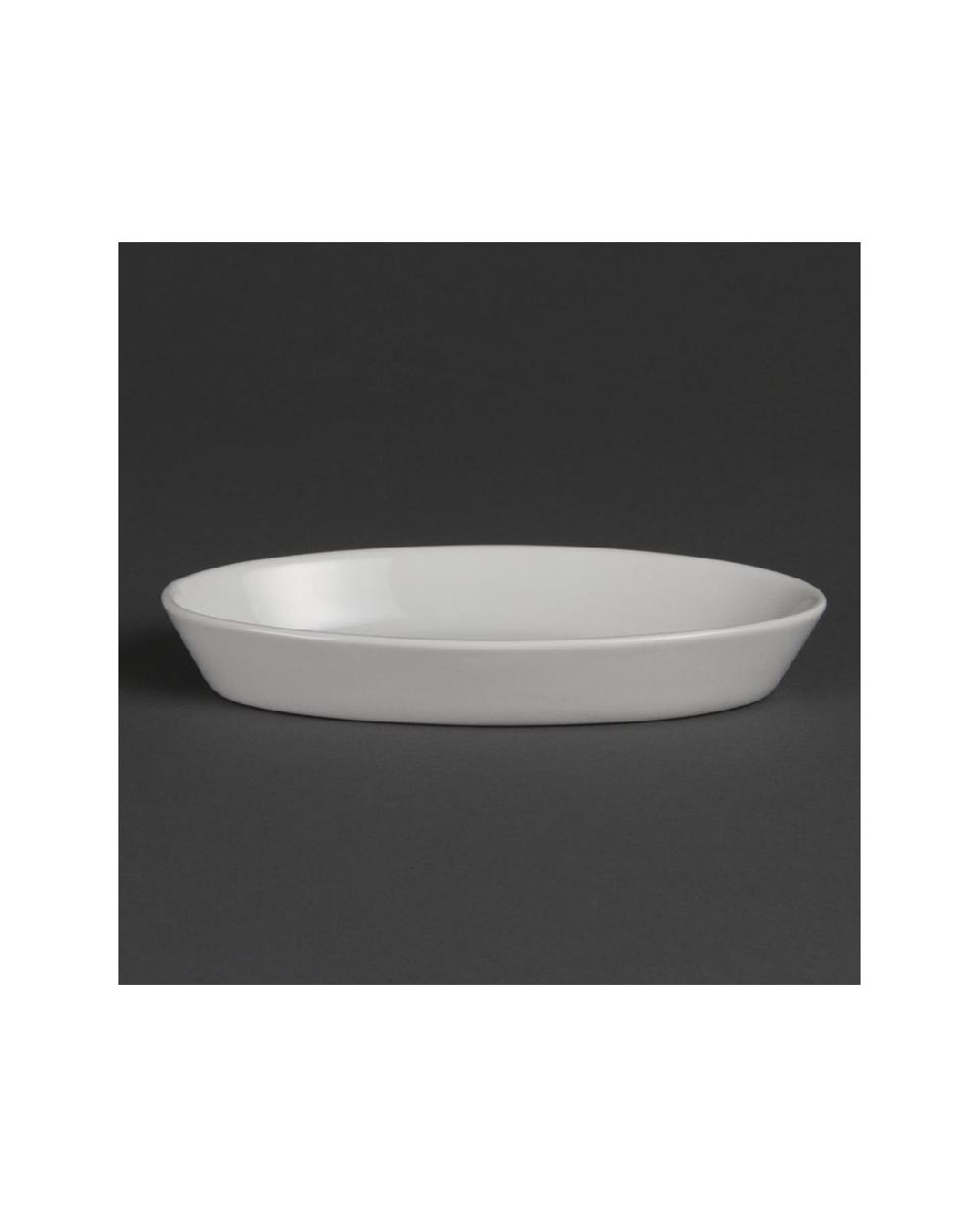 Plat à four - 6 pièces - H 3,2 x 19,5 x 11 CM - Porcelaine - Olympia - W418