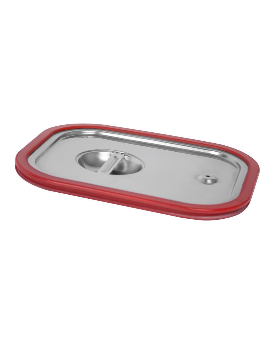 Couvercle gastronorme - Inox - 1/6 GN - Bord silicone - Saro - 126-5566T