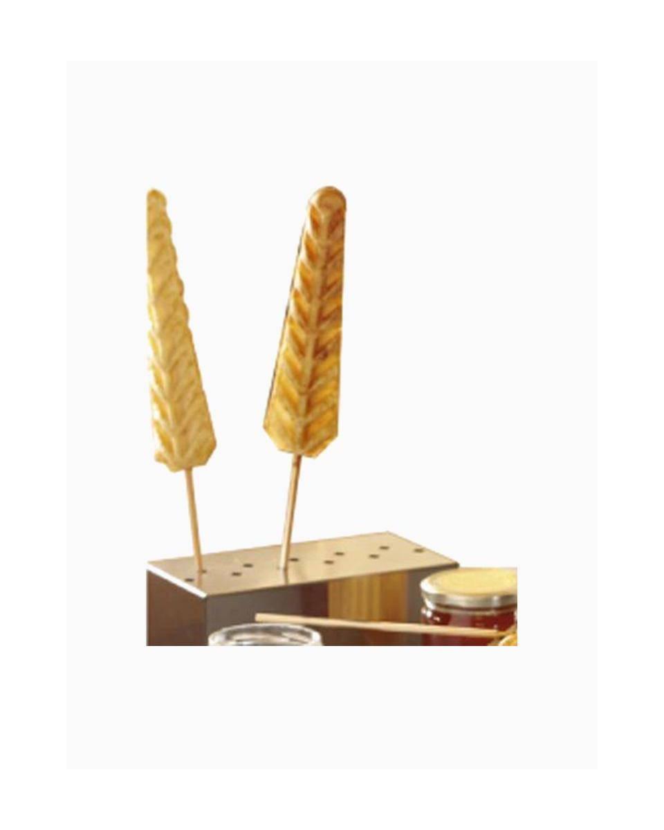 Plateau pour gaufres sur bar - Inox - Diamant - GE-PRE