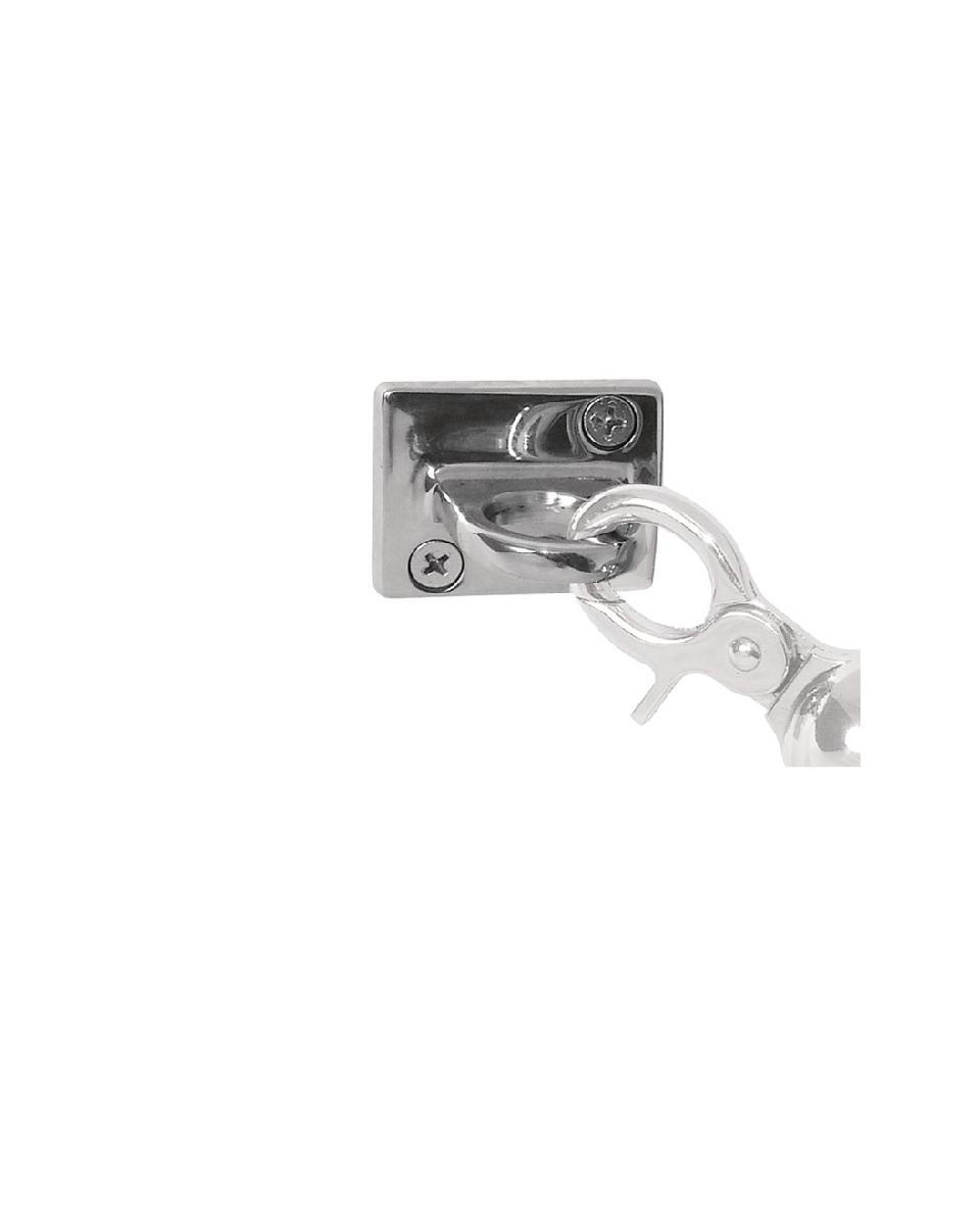 Cordon de marquage crochet mural - H 3,7 x 4,9 CM - Zinc - Bolero - Y733