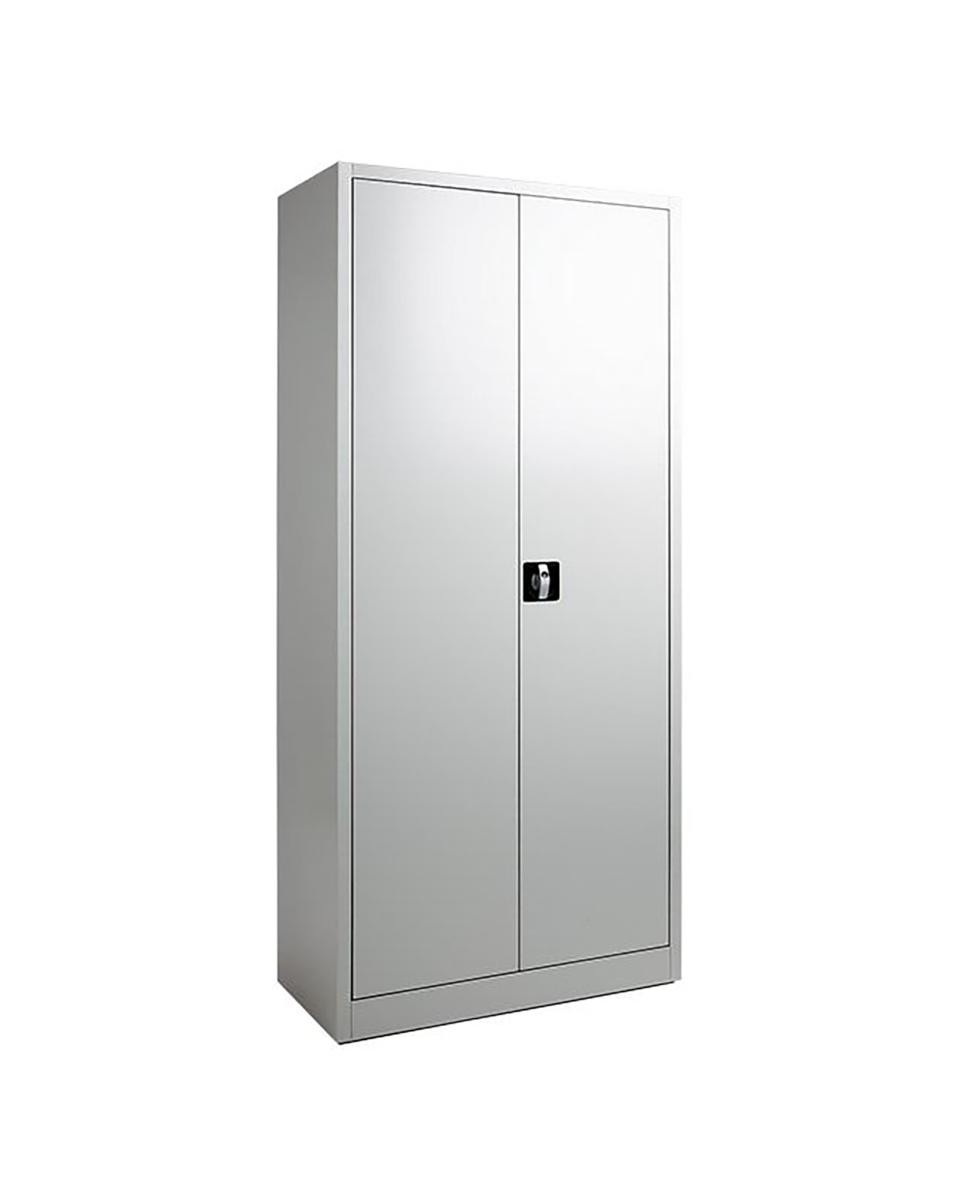 Classeur - Gris - H 180 x 80 x 38 CM - Avec serrure - FLC