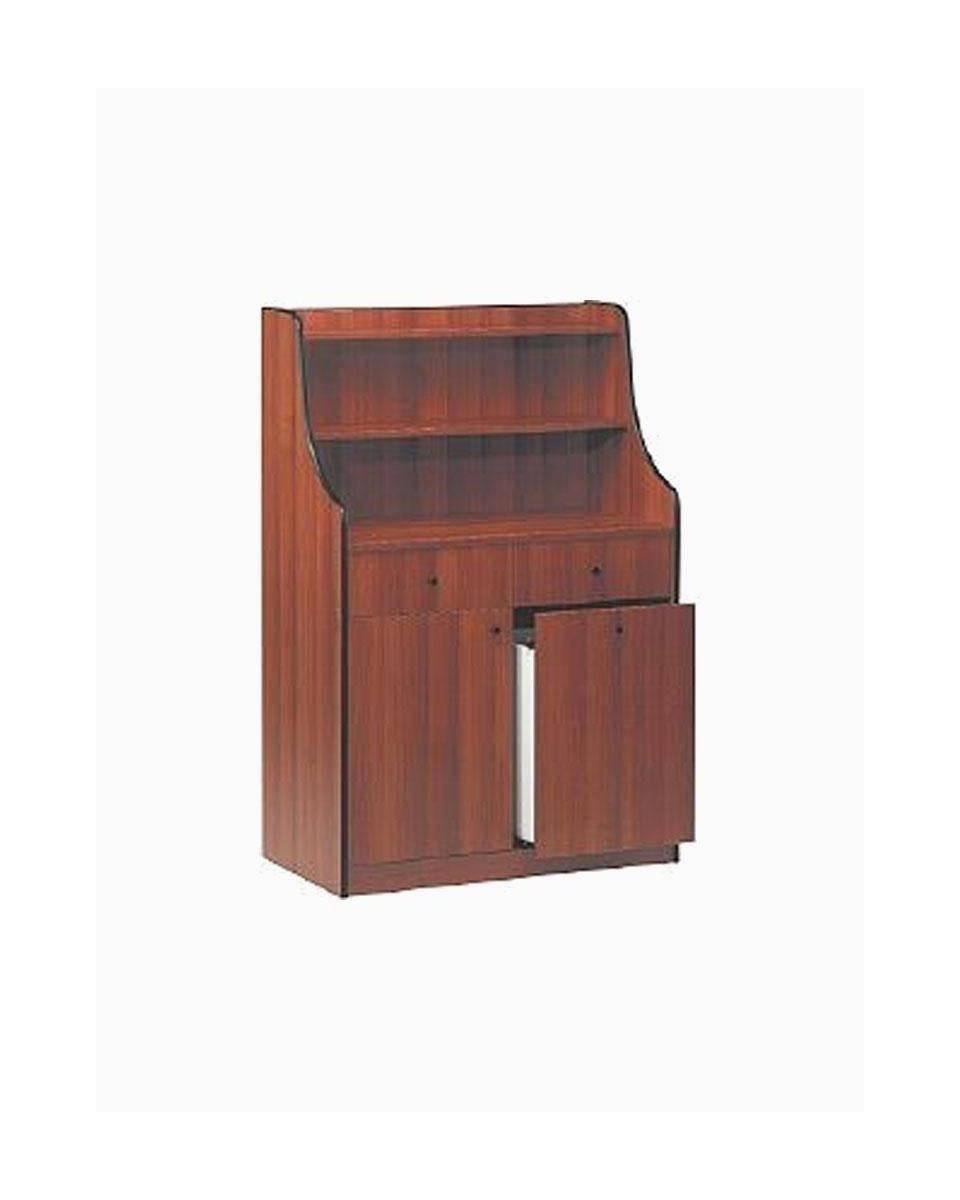 Armoire à couverts - Bouleau - 2 tiroirs à couverts - 1 porte - 2 fûts - Diamant - MH/145