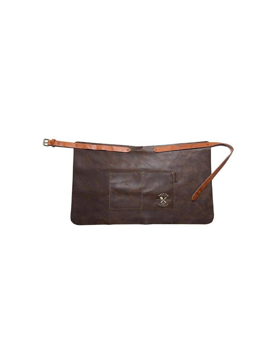 Tablier - Cuir - Court - Cognac - Authentique - 8719326018553
