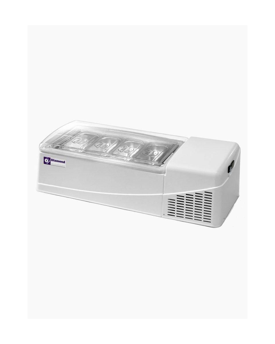 Ice Cream Keeper - Modèle de table - 4 x 6,5 litres - Diamant - GEL/48L