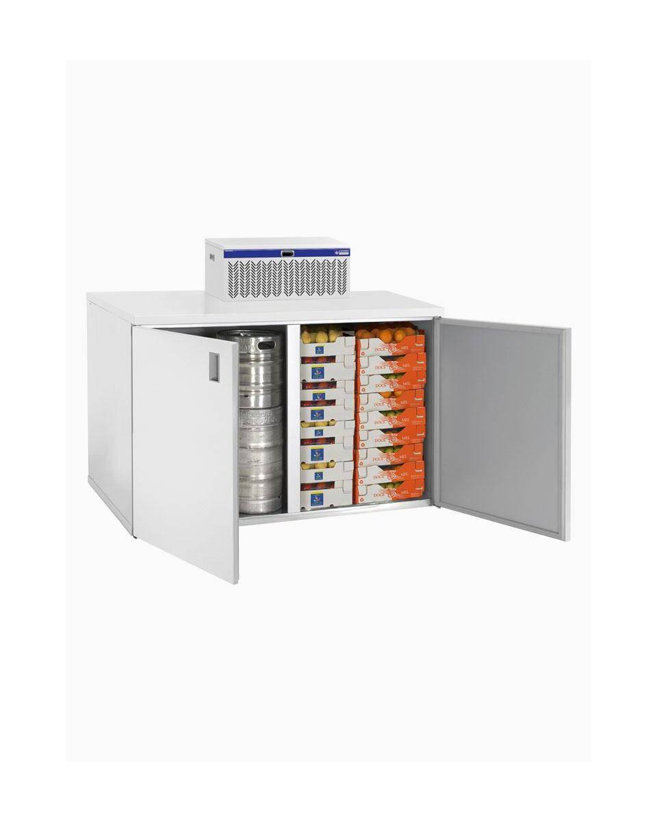 Mini chambre froide - 1000 Litres - 2 Portes - Diamant - RBB/2+2+URA/P1