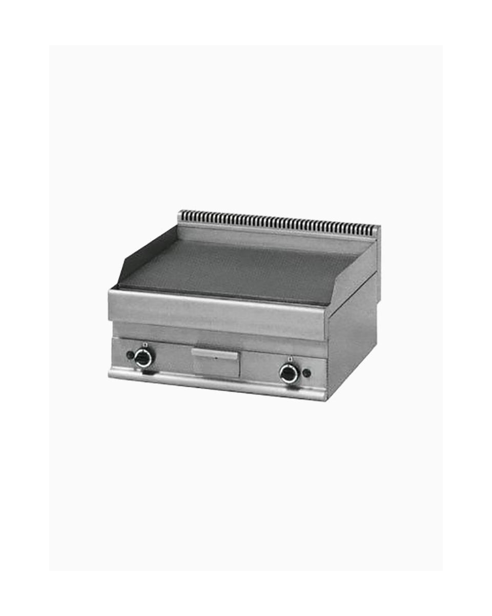 Plaque chauffante - Ligne 650 - Gaz - Lisse - Double - Propane - Mastro - 6570FTG