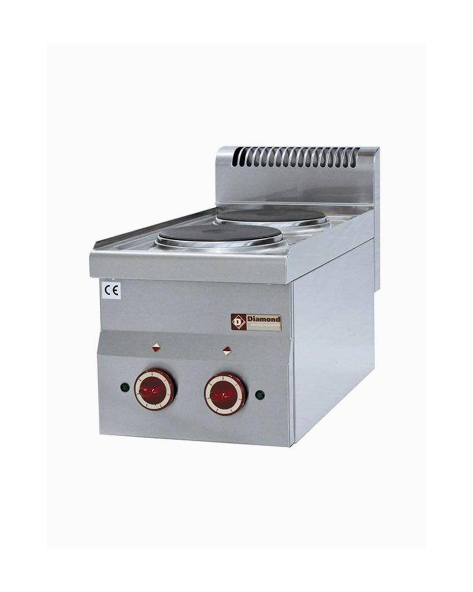 Cuisinière - Electrique - 2 Plaques - Ø18 CM - Modèle Table - Diamant - E60/2P3T