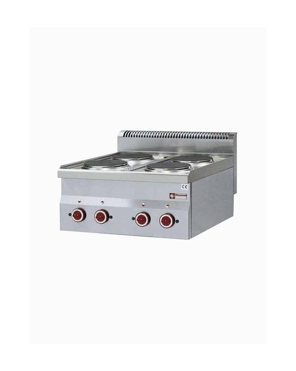 Cuisinière - Electrique - 4 Plaques - Ø18 CM - Modèle Table - Diamant - E60/4P6T