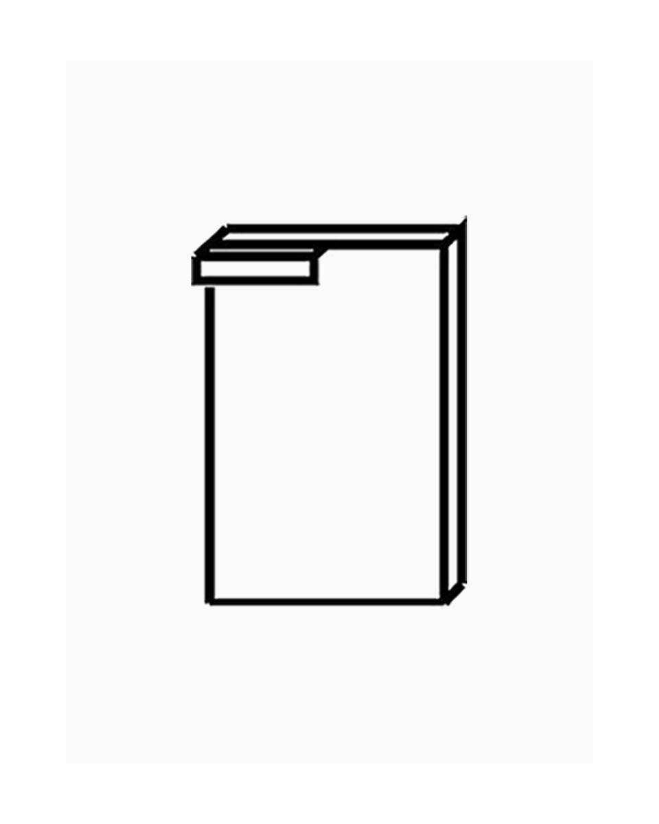 Bas de porte - Gauche - Modulaire 650 - 40 CM - Diamant - N65/PGX4