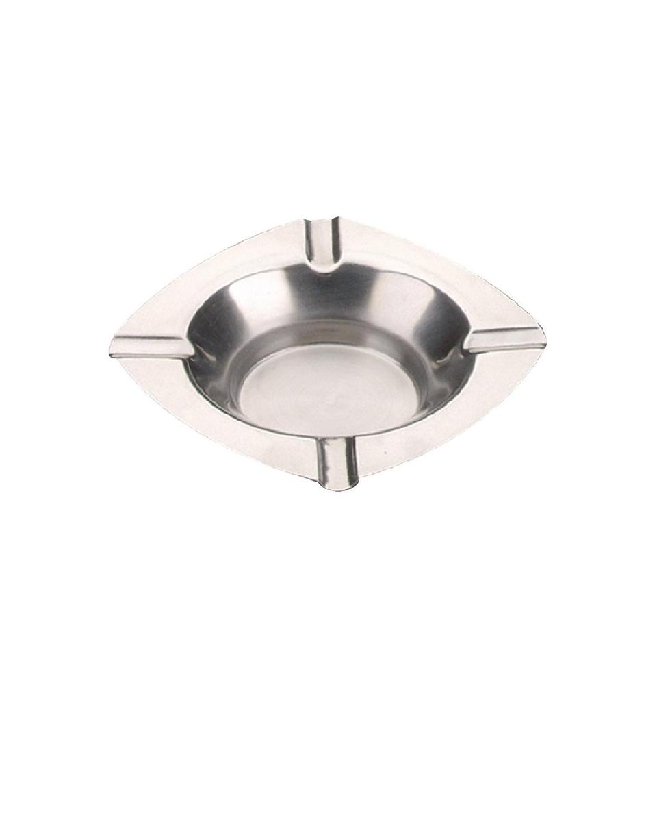 Cendrier - H 2,5 x 12,1 x 12,1 CM - Inox - Olympia - P326