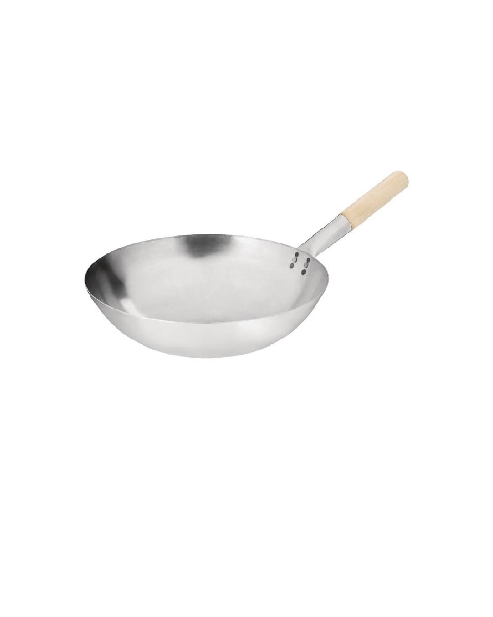 Poêle wok - Ø 35,6 CM - Acier - Vogue - K299