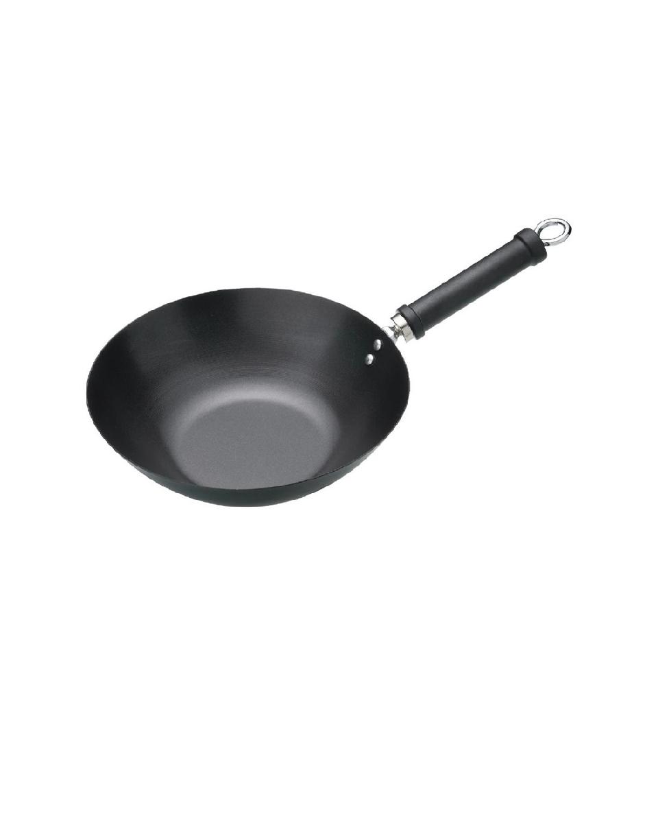 Poêle wok - Ø 30,5 x H 12 CM - Acier carbone - Kitchen Craft - K249