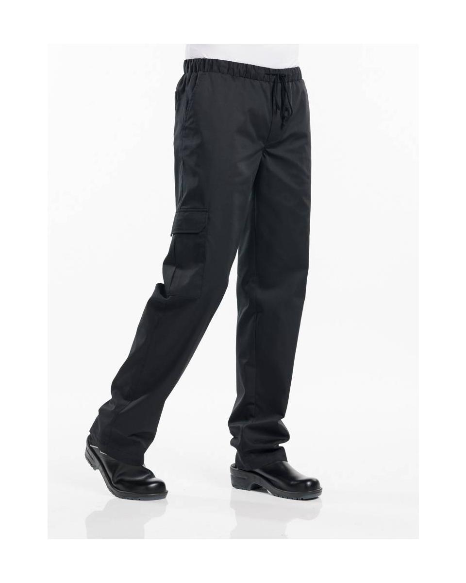 Chaud Devant - Baggy Noir - Pantalon de cuisine