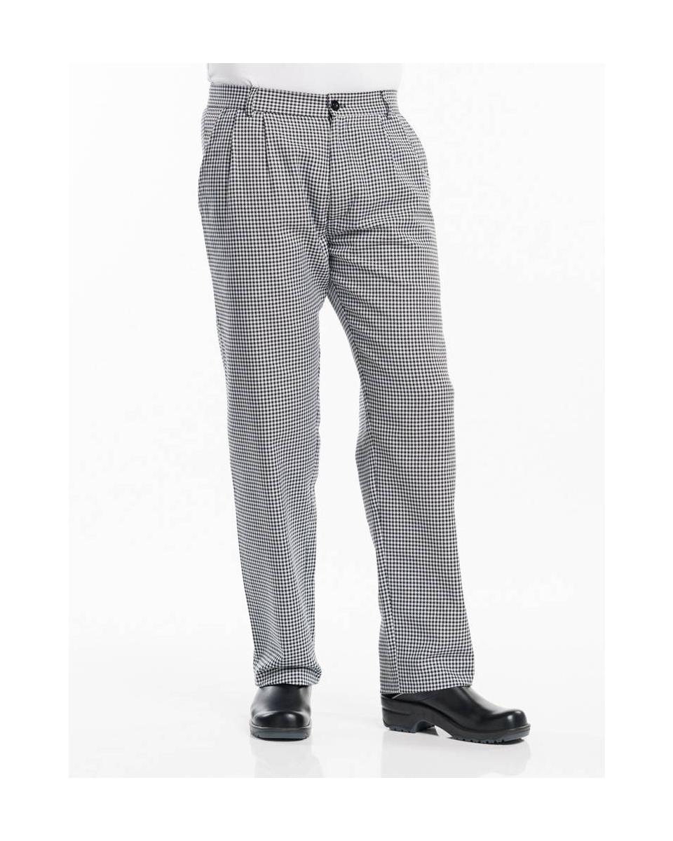 Chaud Devant - Pepita Black - Pantalon de cuisine