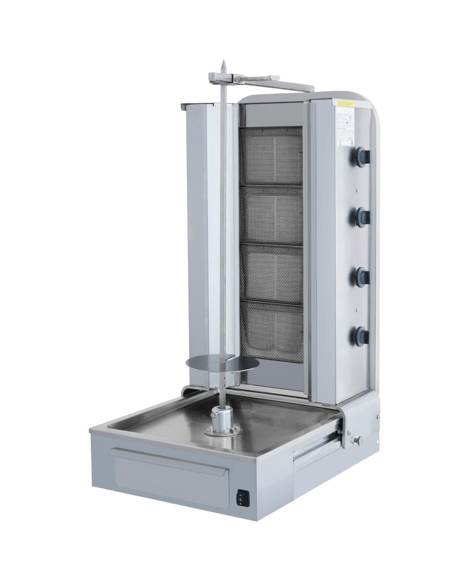 Doner Kebab Grill - 4 Brûleurs - Gaz - Sous Moteur - G-Line