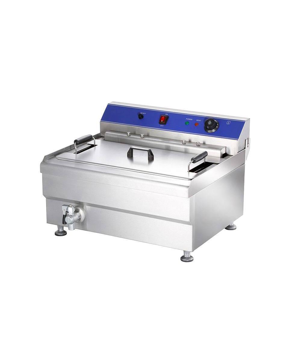 Friteuse - Electrique - Modèle de table - Vanne de vidange - 22 L - 400V - G-Line
