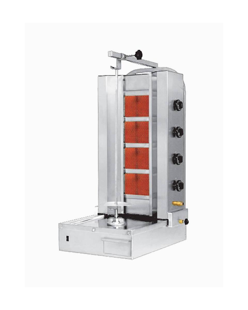 Donergrill - Fond moteur gaz 4 feux - H 115 x57 x66 CM - Naomi - ecu4g