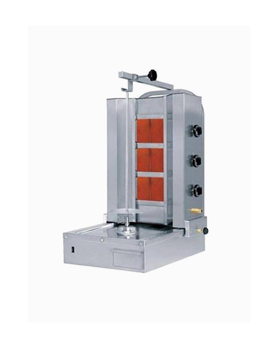 Donergrill - Fond moteur gaz 3 feux - H 99 x57 x67 CM - Naomi - ecu3g