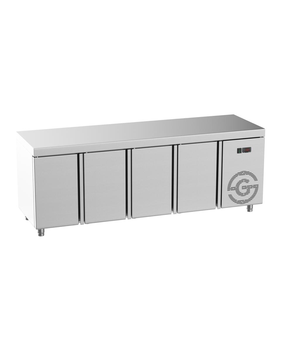 Etabli réfrigéré - 4 portes - Acier inoxydable - 224x70x85(h) cm - G-Line