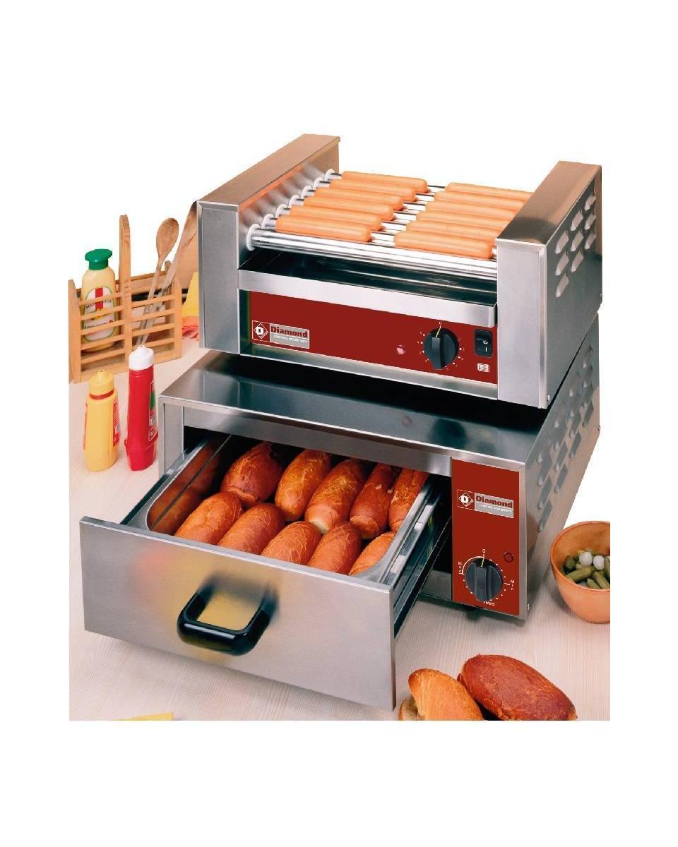 Chauffe-sandwich - H22 x 54.5 x 46 CM - Diamant - BH23/R