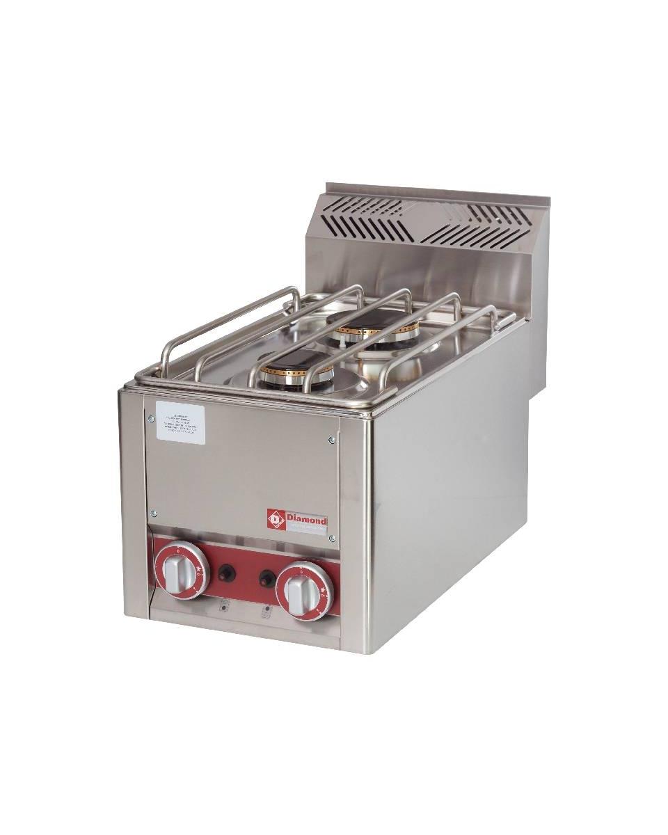 Cuisinière au gaz - 2 brûleurs - Diamant - GS6/2FT-N