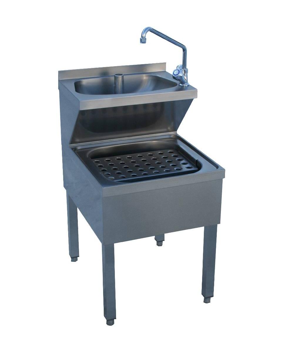 Lave main - H 62 x 50 x 70 CM - Inox - Diamant - LMC-57